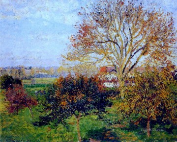  1897 Pintura Art%C3%ADstica - Mañana de otoño en Eragny 1897 Camille Pissarro